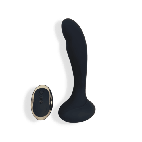 Gaea Vibrating Black Dildo